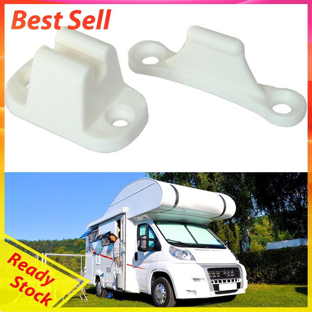 2pcs Nylon Caravan Stop Catch Retainer Holder Boat Door Lock Stopper Clip