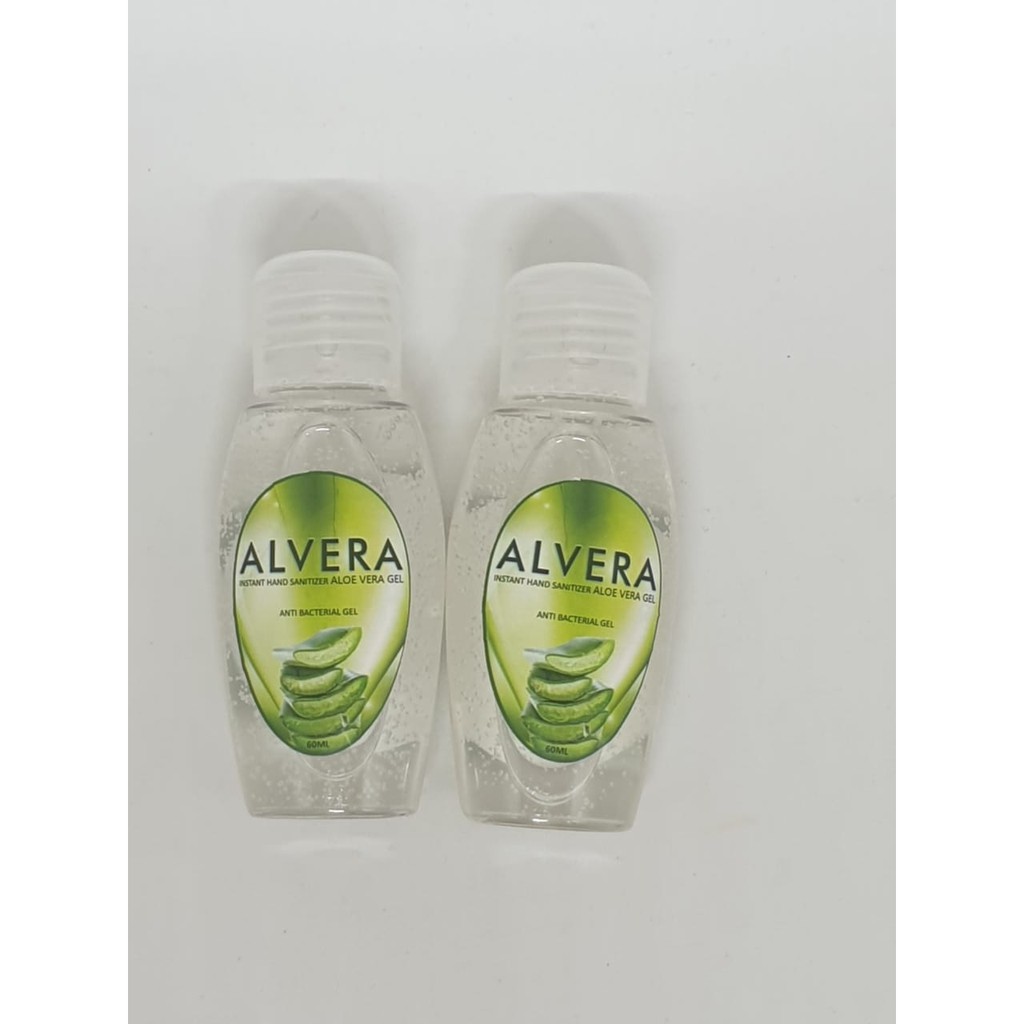 HANDSANITIZER ALVERA ORIGINAL ALKOHOL 75% 60ML GEL ALOEVERA