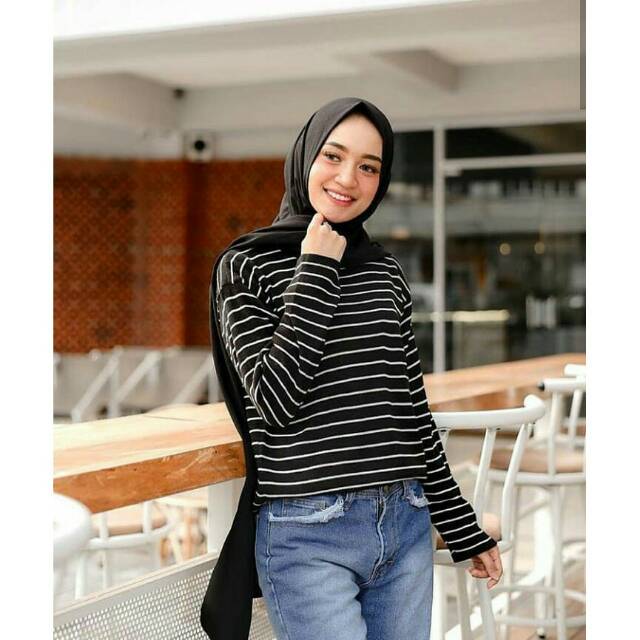 Knit stripe bigger / aatasan rajut stripe fs