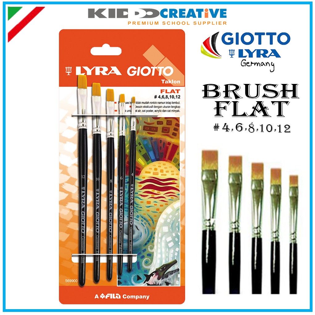 

LYRA BRUSH SET FLAT 04, 06, 08, 10, 12 BLUE