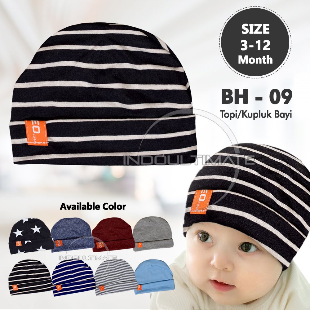 Topi Bayi Topi Kupluk Bayi BH-09 Topi Bayi Baru lahir Topi Bayi Laki Laki Topi Bayi Cowok Cewek