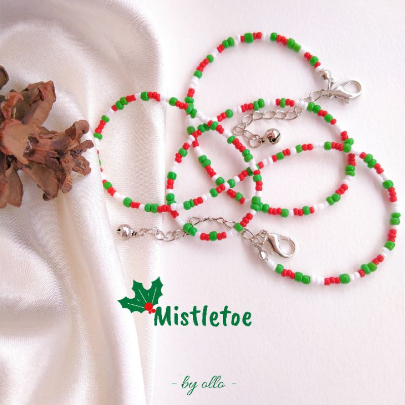 ⛄Christmas edition⛄ Mistletoe mask strap || mask chain / tali masker / landyard