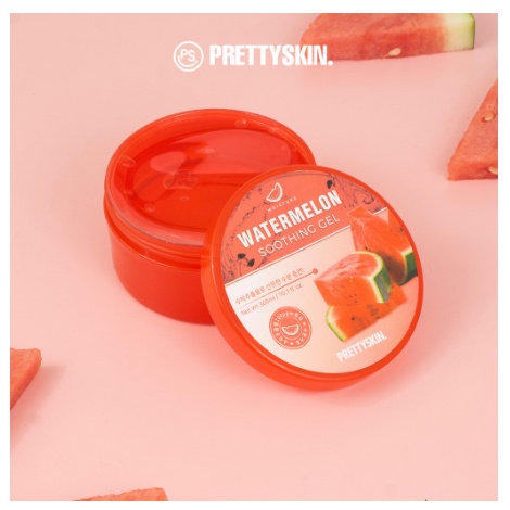 PRETTY SKIN Soothing Gel Aloe Vera Vitamin C Strawberry