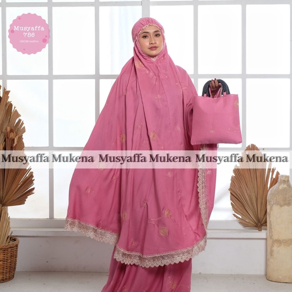 MUSYAFFA - Mukena Dewasa Lasercut Maudy 2in1