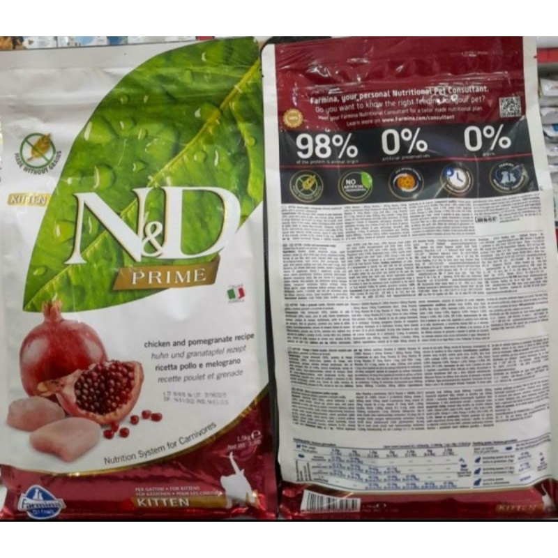farmina nd kitten repack 500gr farmina n&d kitten cat food
