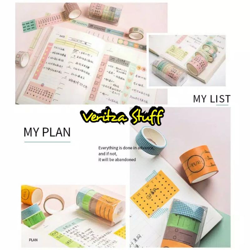 

Veritza Washi Tape#Masking Tape My Time Management Edition#Scrapbook#Diary#Planner