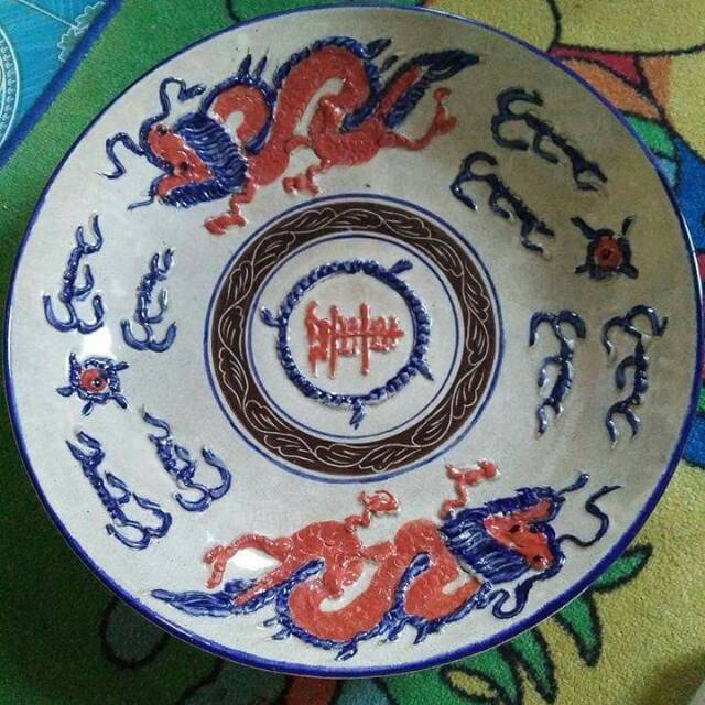 Mangkok Naga ANTI BASI huruf china