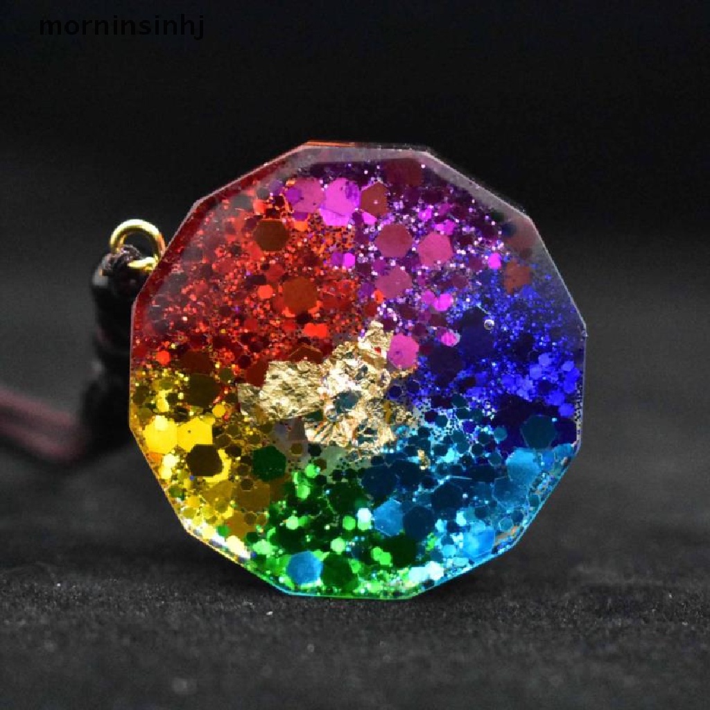 Mor Kalung Liontin Simbol Chakra Orgonite Untuk Penyembuhan Energi