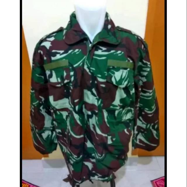 Jaket TNI doreng malvinas bolak balik