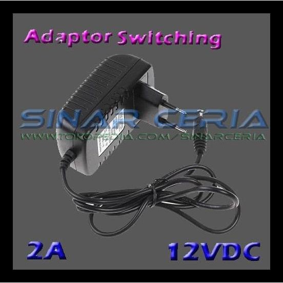 Adaptor 2A / 12V cctv Adaptor CCTV Switching 12V/2A 12Volt 2 Ampere FREE ONGKIR