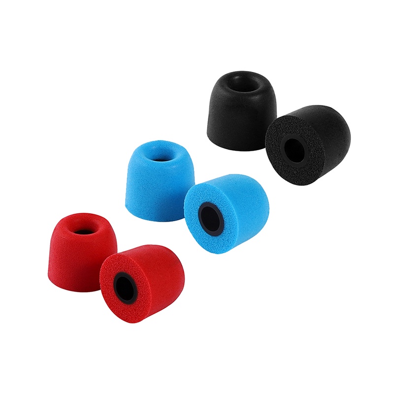 JCALLY JCEM01 EarTips Busa Memori Eartips 3 Pasang S M L 4.5Mm Bantal Telinga Noise Isolating untuk Earphone In-Ear Earbuds