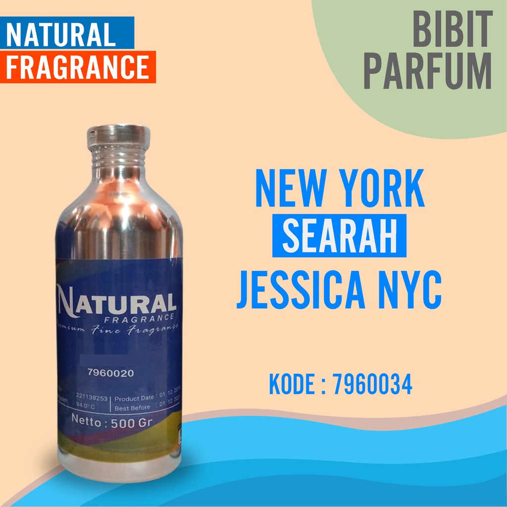 BIBIT PARFUM MURNI JESSICA NYC - NEW YORK NATURAL FRAGRANCE 100 ML