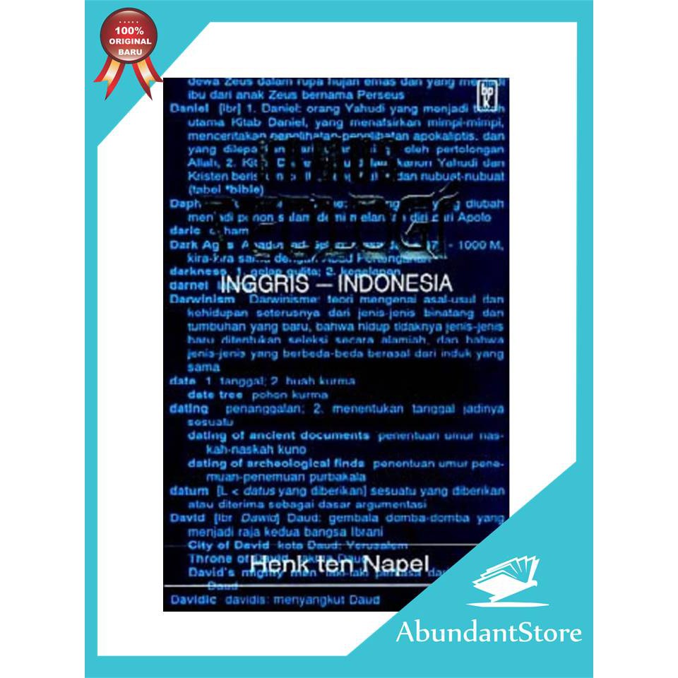 BUKU KAMUS TEOLOGI INGGRIS INDONESIA