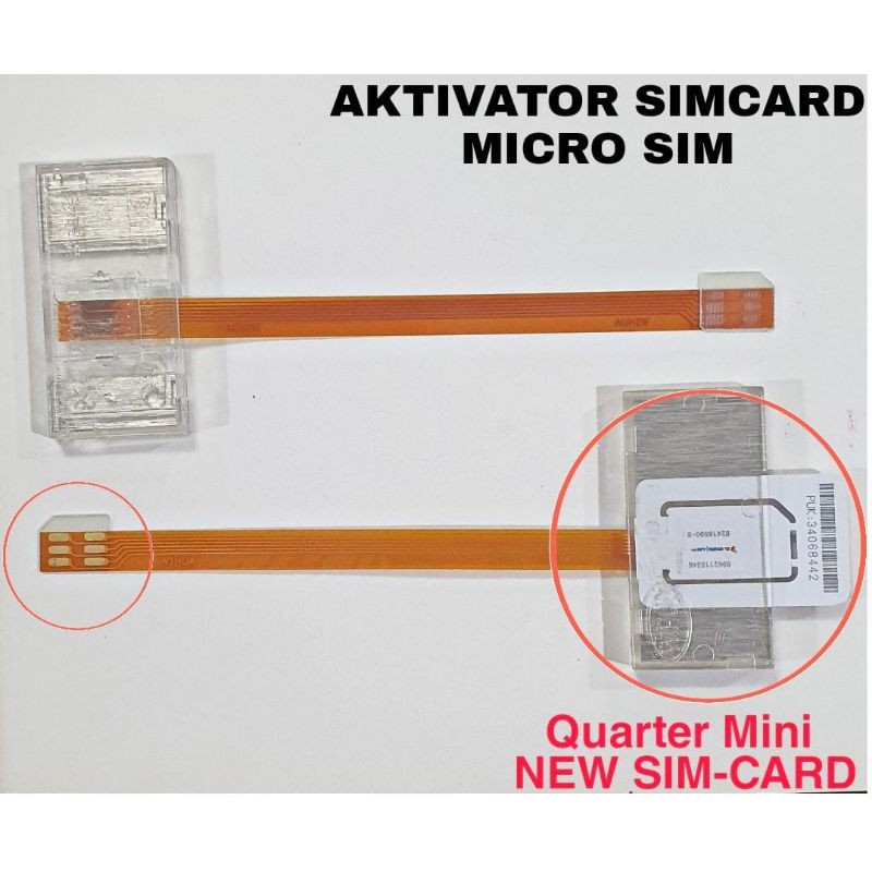 Aktivator New Mini Simcard Wihua Activator Sim card Kartu Perdana Android Quarter Kartu Chip Micro