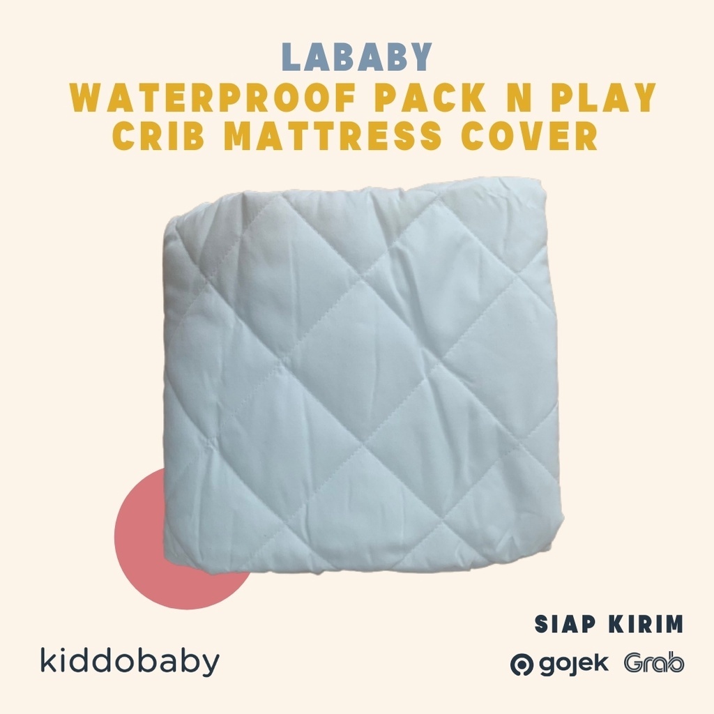 Lababy Waterproof Pack N Play Crib Mattress Cover 70x100cm