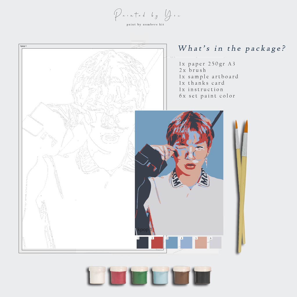 

Paint By Number Kit A3, kpopseries 01
