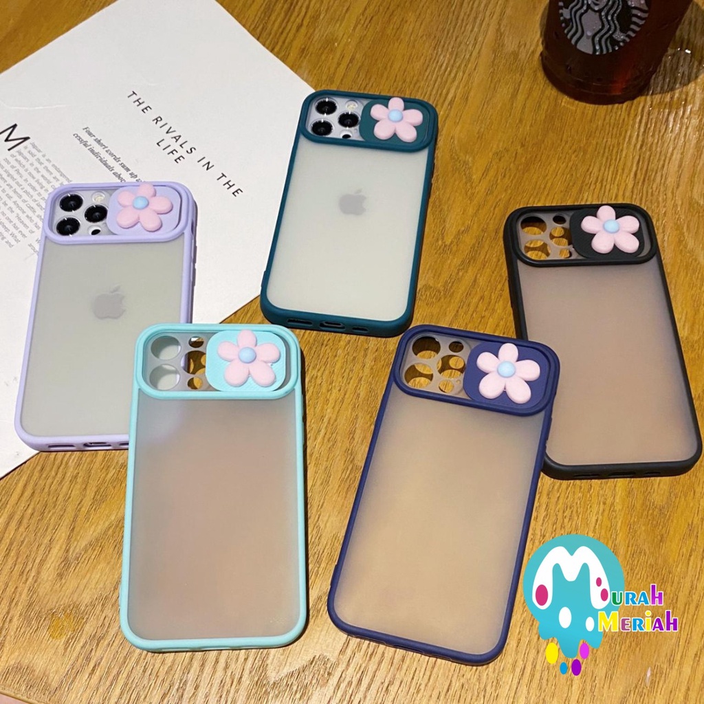 SOFTCASE SLIDE PELINDUNG KAMERA FLOWER 3D SAMSUNG J2 PRIME CORE J4+ J5 J6+ J7 PRO CORE PRIME MM4553