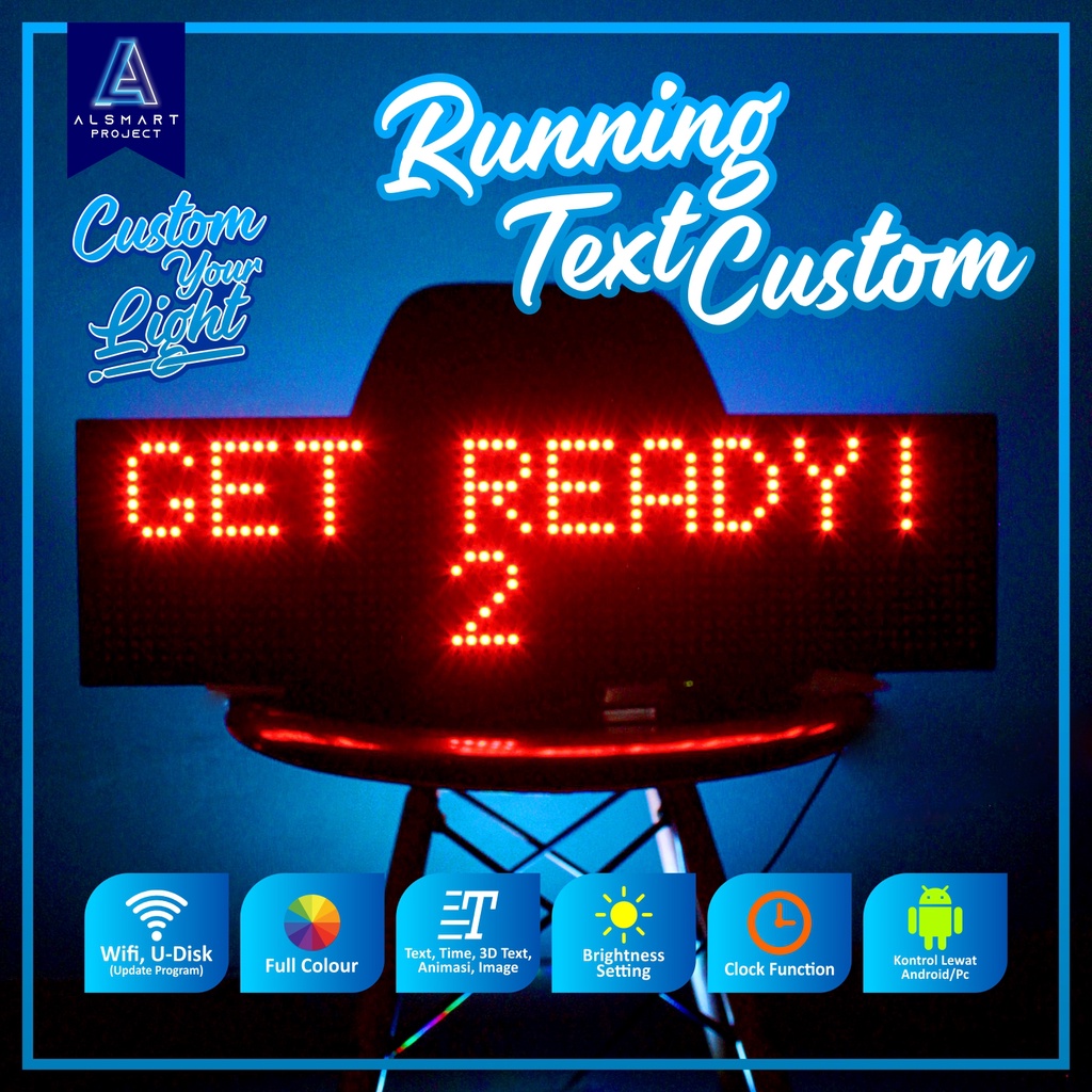 [CUSTOM] Running Text, LED Konter, Led Promo Hotel, Led Masjid, Jadwal Sholat Digital, Jam Digital H