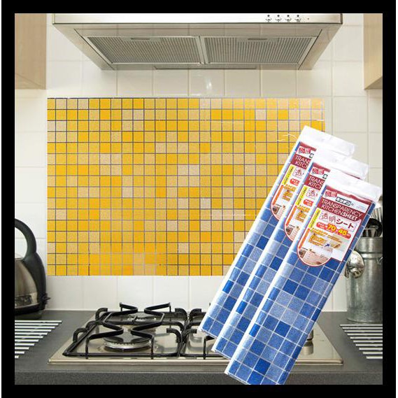 Wallpaper/Stiker Dapur Anti Minyak Anti Api Wall Sticker Kertas Timah - Hijau