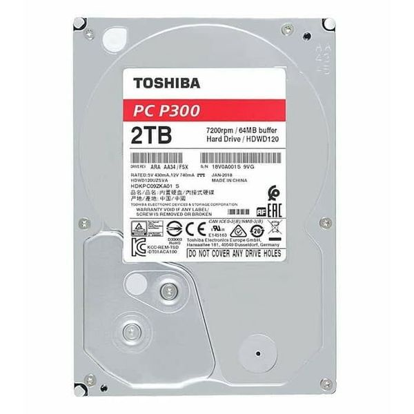 harddisk internal toshiba 2tb sata3 7200rpm   p300 series