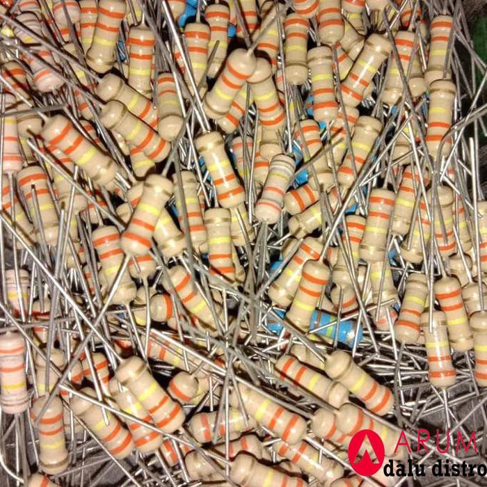 Jual Resistor 330Kohm 330K 0.2Watt 1/2W Toleransi 5% Pcmelebik54 ...