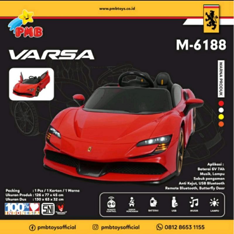 Mobil aki anak Lamborghini sport Varsa PMB M6188