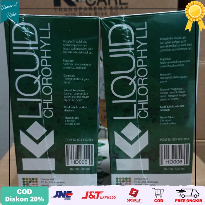 

◾COD◾ K LINK KLOROFIL 500ml | CHLOROPHYLL KLINK | ORIGINAL