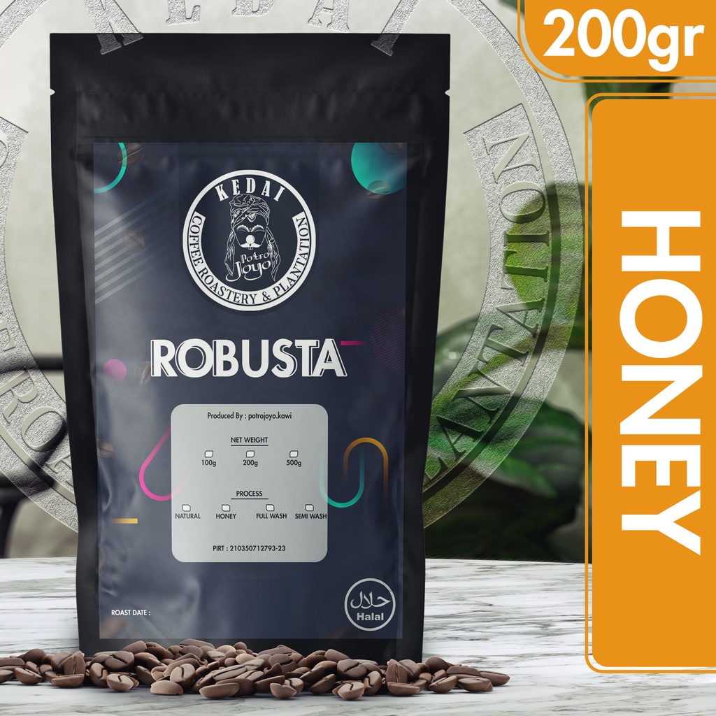 

Robusta Specialty Honey 200 Gram Premium Coffee Kopi Jawa - Malang POTROJOYO