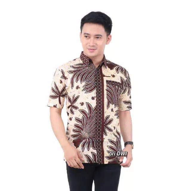 Hem Batik Rdml001h - Size M L Xl Xxl Xxxl Bswart Batik Hrb026 Kenongo Hem Pendek Padi Pekalongan
