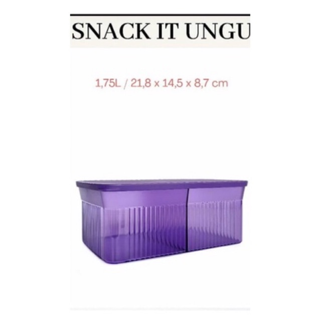 snack it 1,75lt warna ungu tupperware