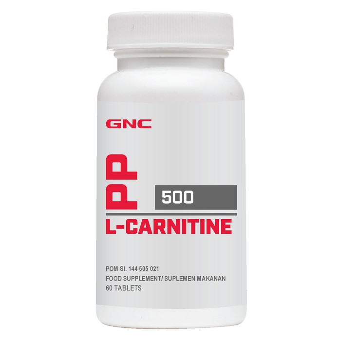 GNC PP L Carnitine 500mg - 60 tablet (987412) BPOM