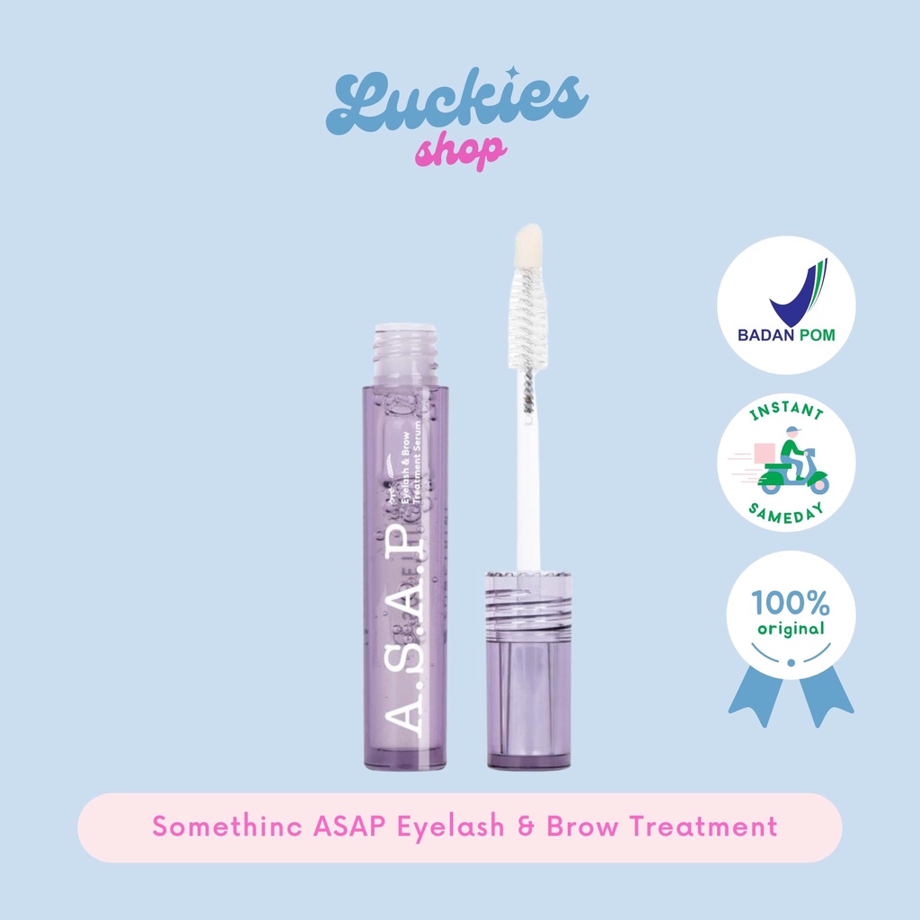 BPOM Somethinc ASAP Eyelash &amp; Brow Treatment Serum Bulu Mata Alis Penebal Panjang BPOM