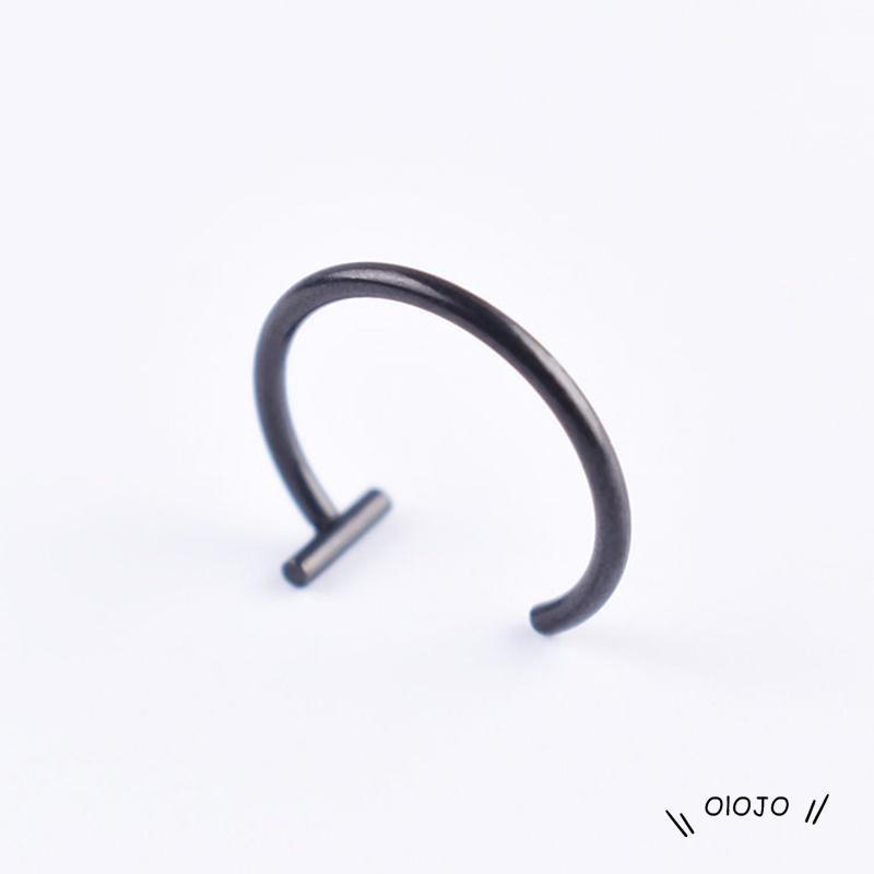 【COD】Cincin Tindik Bibir Palsu Bahan Titanium Steel