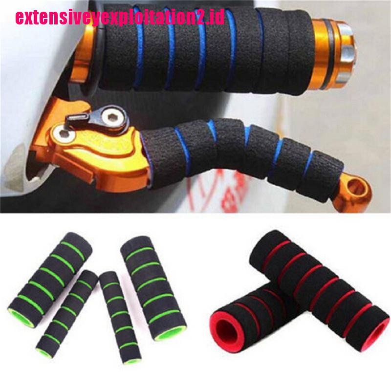 &lt; E2id &amp; &gt; 2 Pasang Grip Stang Sepeda Bahan Spons Lembut