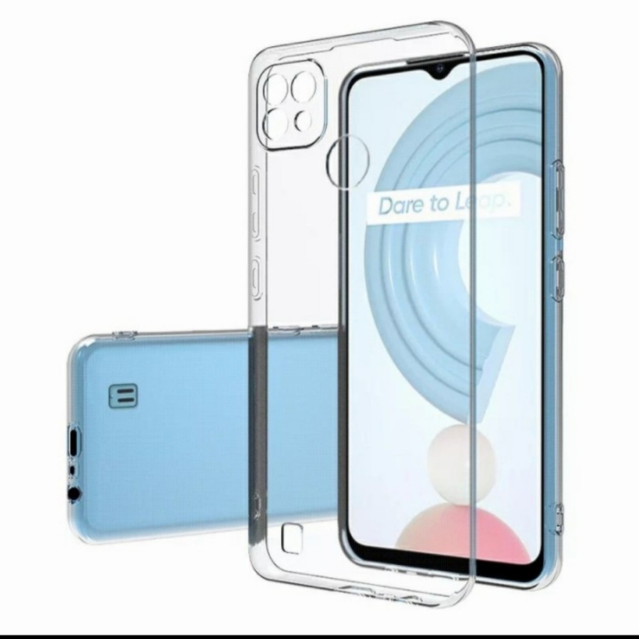 CC- CASING Realme C31 C35 / REALME C11 2021 / REALME NARZO 50A PRIME / REALME C20 / C21 / C21Y / C25 / C25S / C25Y / C2 Soft Case Clear Bening Transparan Protect Camera / Jelly Case Bening Lindungi Kamera