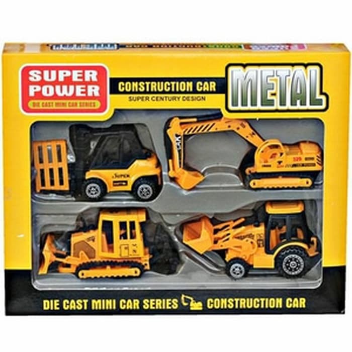 Diecast Excavator Bulldozer Beko Grader Diecast Metal Construction F4