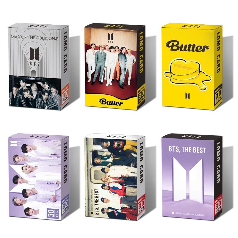 BTS lomo card isi 30 pcs korea the best mots one army photocard koleksi foto dynamite butter