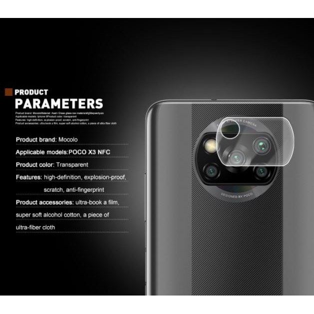 Mocolo Camera Lens Glass Protector Cover Poco X3 Pro / X3 NFC