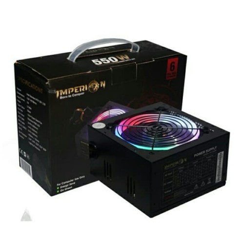 Trend-Power Supply PSU Gaming Imperion P500 550W LED VGA 6 PIN RGB