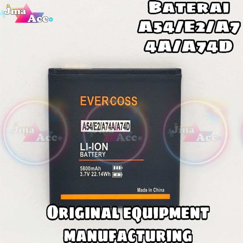 Baterai Evercoss A54/E2/A74A/A74D Battery Batre Hp