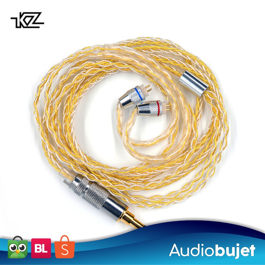 KZ Gold Silver Mixed Upgrade Cable Wire [ Type B / Type C / MMCX ]