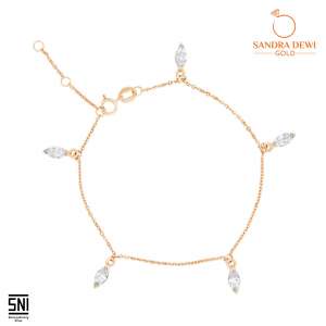 Gelang Rosegold Beatrix Series BC200124 SDW Gold 755 18K