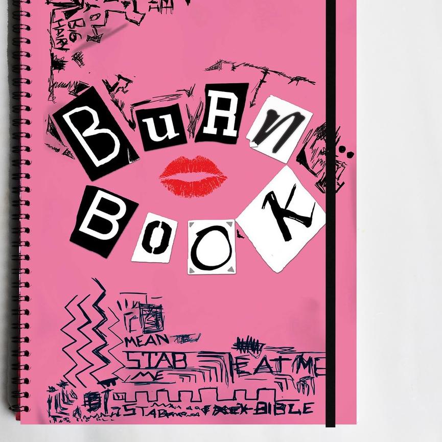 

➼➳✿✯ BURN BOOK Spiral Ruled Notebook Diary Journal Buku Tulis Catatan Sekolah Kuliah Bestseller