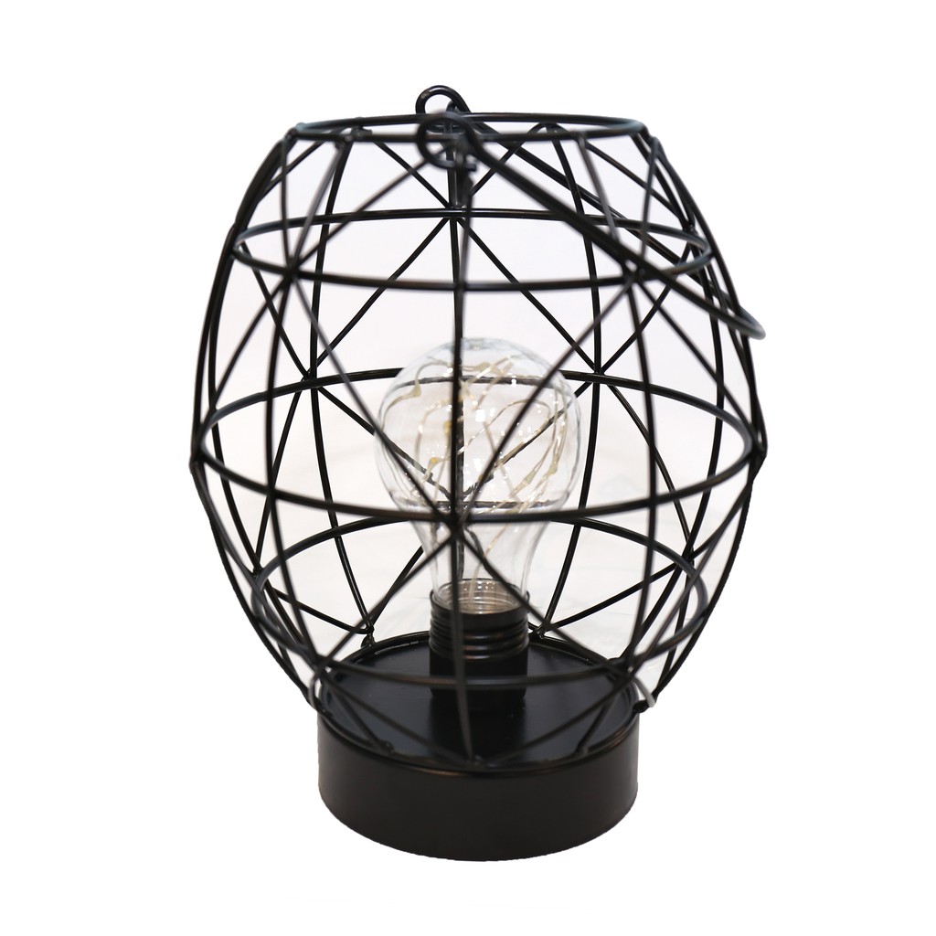 

JYSK Lampu Hias Nyttig Decorative Lamp Cage 15.5X15.5X23.5CM BLACK