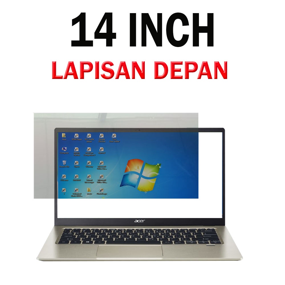 POLARIZER LEPTOP POLARIS POLARIZER LCD LEPTOP PC 14 15 16 17 INCH IN LAPISAN LUAR LAPISAN BELAKANG