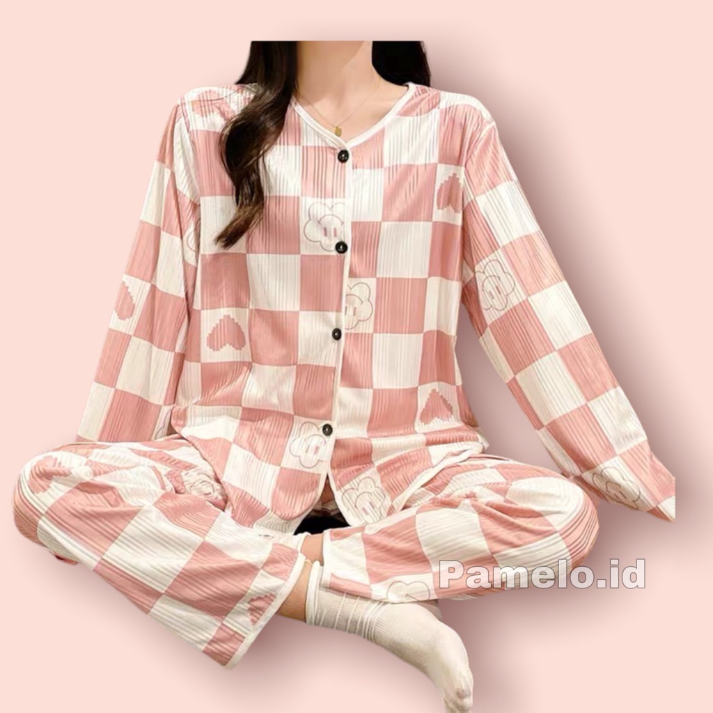 Pamelo.id Piyama Import PP 50 Corak Baju Tidur Import Pajamas Import Baju Tidur Murah-1