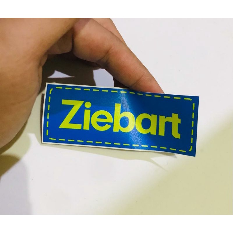 Sticker Cutting Ziebart Blue