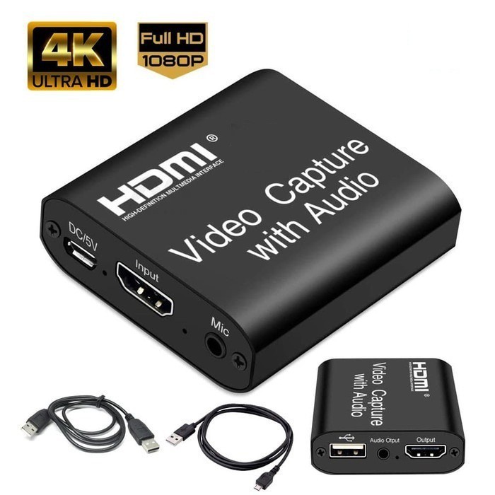 Hdtv video capture usb 3.0 with loop 4k 2k 1080p live streaming gaming amcap obs vlc etc