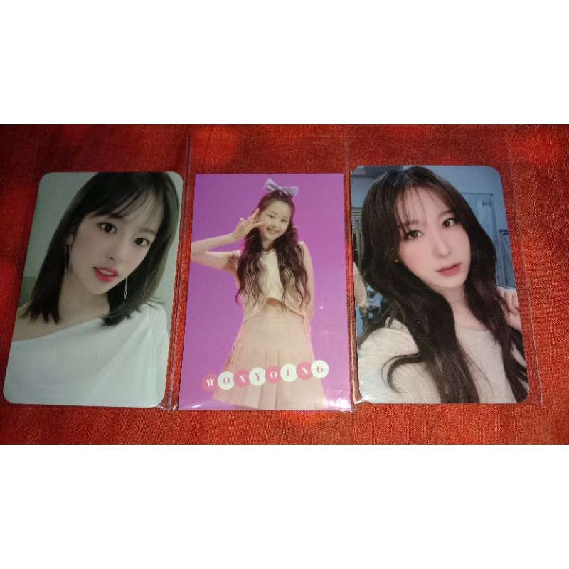 photocard official Ahn Yujin Jang Wooyoung Lee Chaeyeon