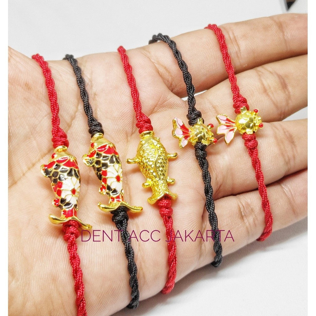 GELANG IKAN KOI/GELANG TALI MERAH/GELANG KOI/GELANG KEBERUTUNGAN